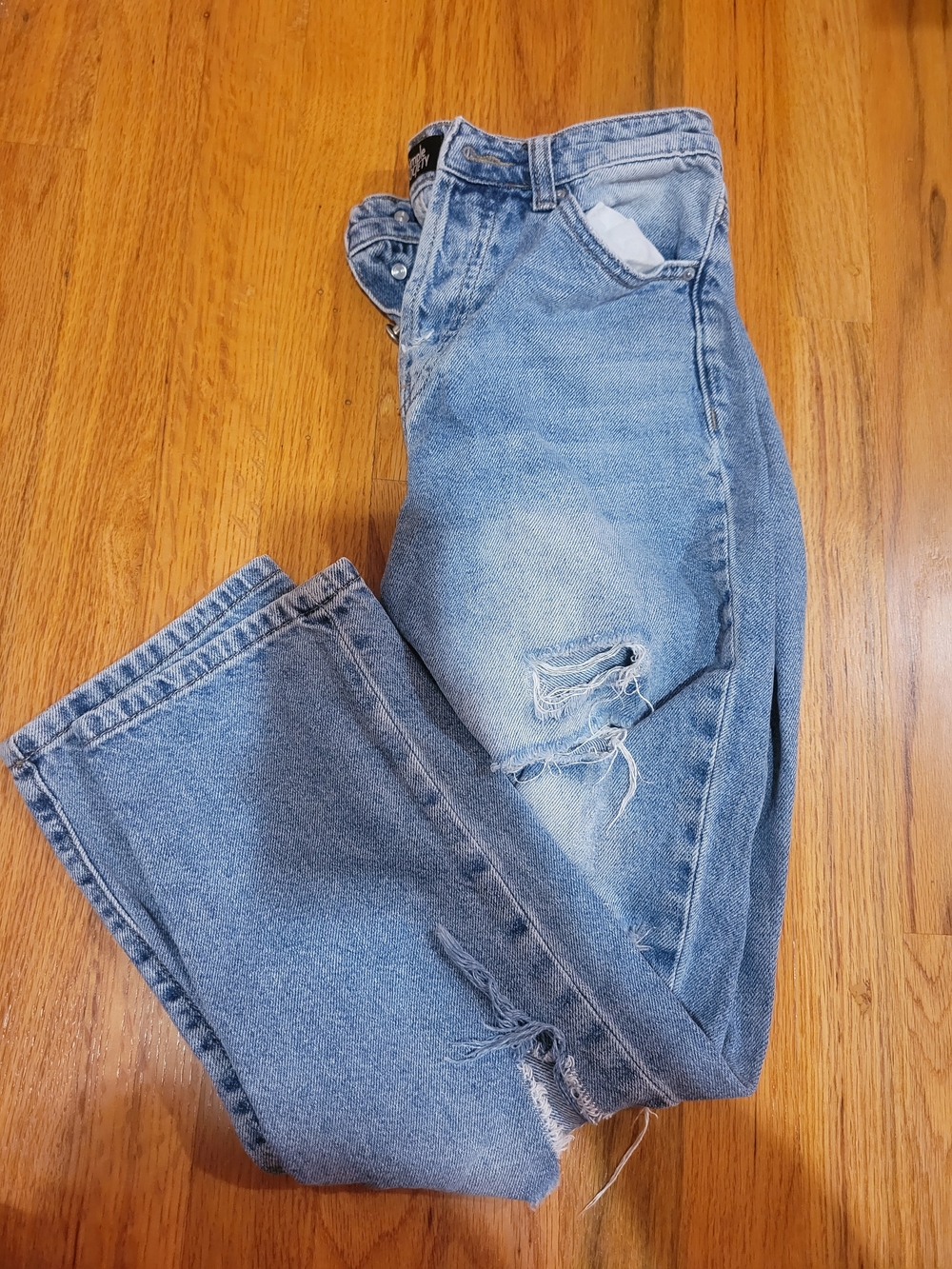 Light Blue Distressed High-Waist Women’s Jeans